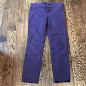 Purple straight leg J Brand pant